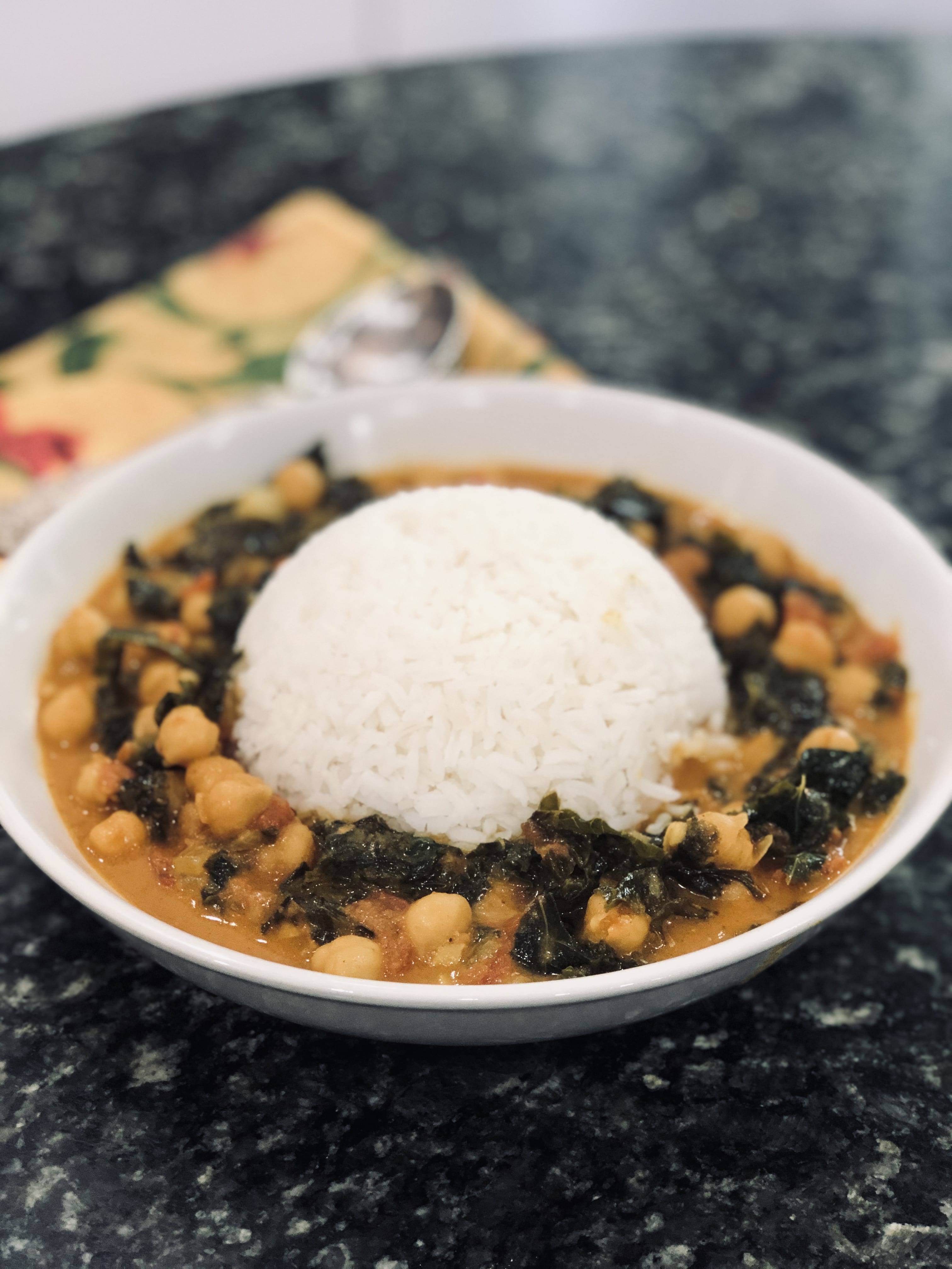 Kale and Chickpea Curry with Jasmine Rice Streats of Philly Food Tours